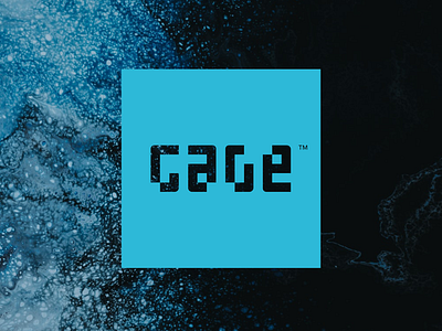 CAGE branding logo logomark typography wordmark