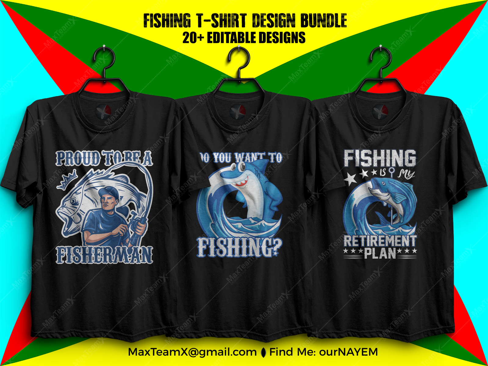 Download 20 Print Ready Editable Fishing T Shirts Design Bundle By Md Nayem On Dribbble