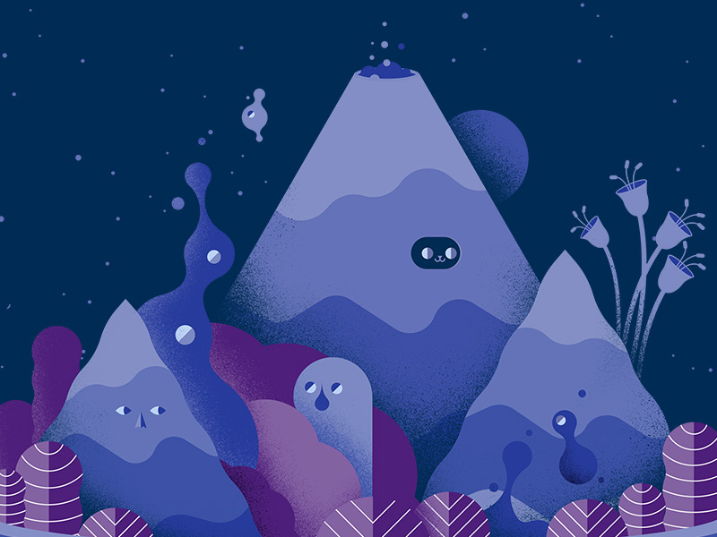 Dream landscape by arkzai on Dribbble