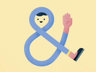 And... ampersand cute illustration