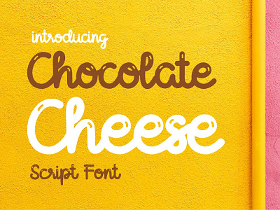 Chocolate Cheese Font chocolate cheese font chocolate cheese font
