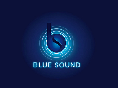 blue sound design icon typography ux