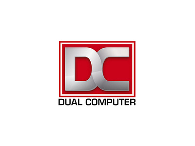 Dual Computer app branding vector