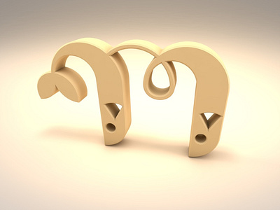 Mahi logo in 3d 3d 3dlogo c4d cinema4d graphic lettermark logo mlogo monogram لوگو