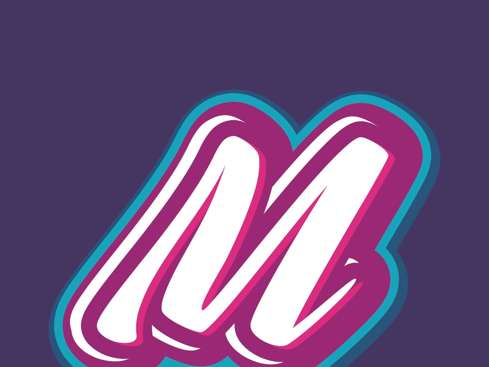 Letter M Purple Logo Design by Emtezed Ultimate on Dribbble
