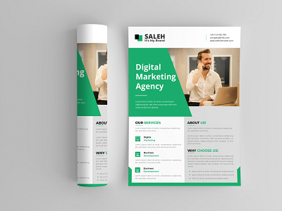 Corporate business flyer template