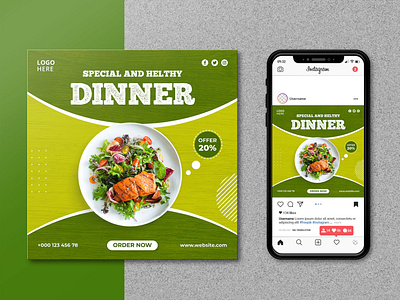 Special Food Social Media Post Banner Template