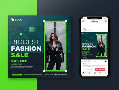 Fashion Sale Instagram Banners or Social Media Posts product