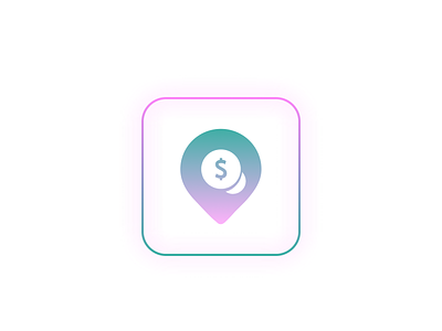 App Icon app app. icon application branding budget dailyui design figma icon logo map marker money planner tracker travel ui ux