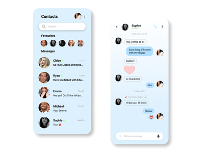 Daily UI: 013 - Direct Messaging