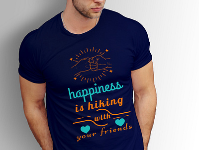 Hippiness is hiking with your friends creative concept design fishing art fishing pole tshirt design tshirt art tshirtdesign typography typography t shirt unique t shirt vector design