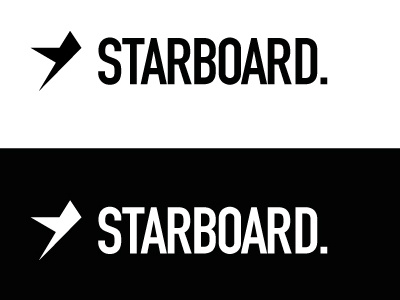 Starboard Logo Idea black and white concept logo