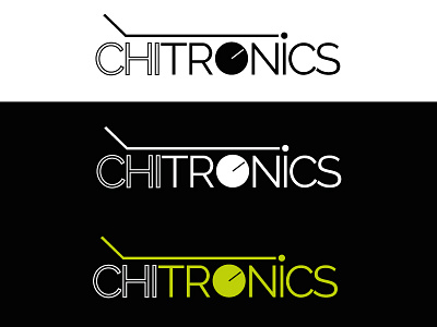 Chitronics Logo Concept black and white concept logo