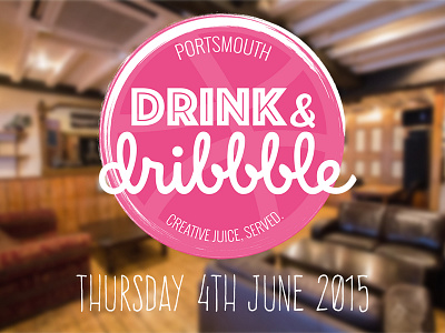 Drink & Dribbble Portsmouth Meetup! dribbble meetup drink drink and dribbble logo meetup portsmouth