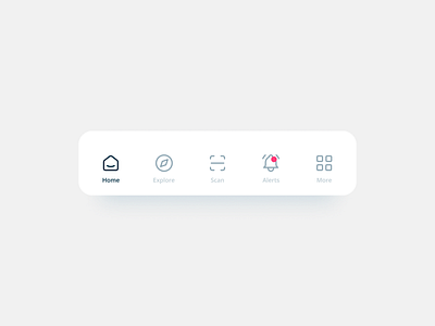 Tab bar navigation edtech icons mobile mobile app navigation product product design tab bar ui visual