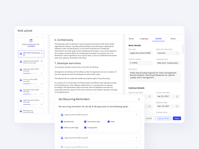 Bulk file upload with metadata | B2B Web App