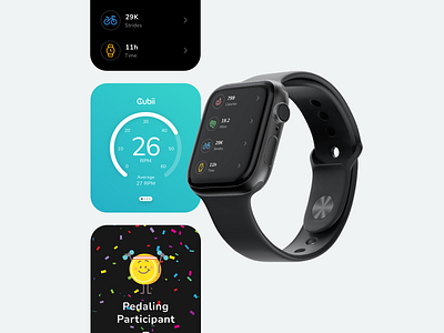 Apple watch UI |  B2C Fitness App