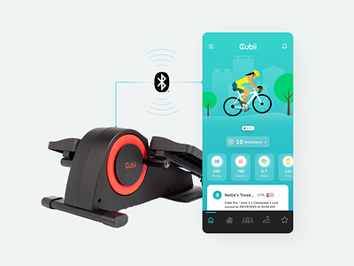 Bluetooth enabled fitness app | B2C Fitness App app b2c bluetooth dashboard fitness app mobile product product design ui ui design