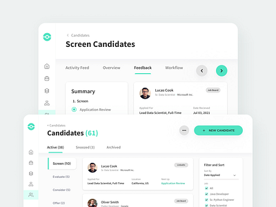 Candidate Dashboard |  B2B Talent Management