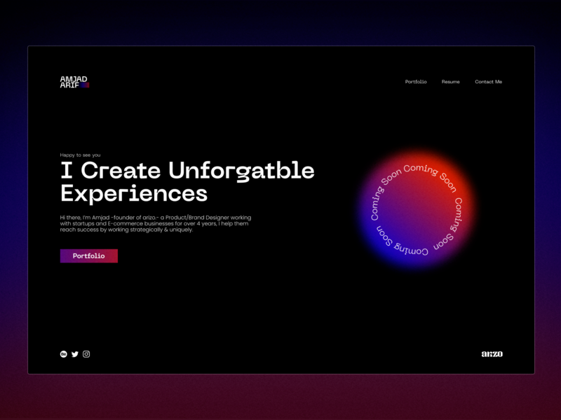 Coming Soon animtaion black branding coming soon coming soon design coming soon website holographic design modern design portfolio website soft gradient ui ui design uiux design website design
