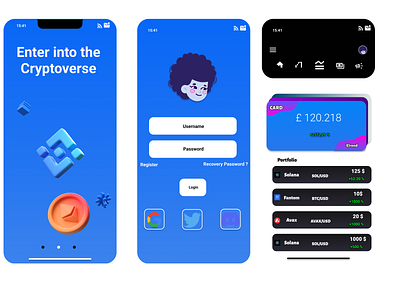 CryptoWallet app bitcoin crypto eth logo nft