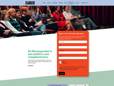 De Bovengrondse website activism feminism webdesign