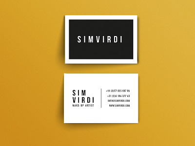 Sim Virdi - MUA - Business card businesscard