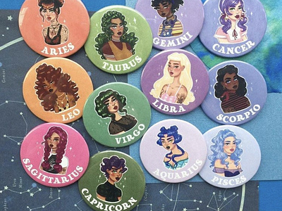 Astrology Buttons