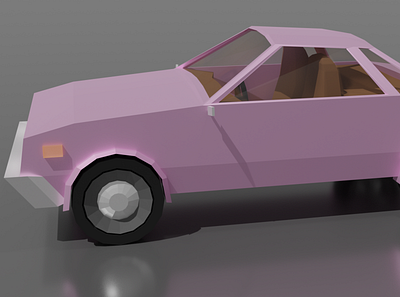 My First Low Poly Car car cute lowpoly