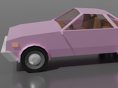 My First Low Poly Car