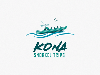 Kona aqua boat boat logo coast dolphin kona logos marine marine logo ocean snorkel snorkeling teal trip trip logo vector art water