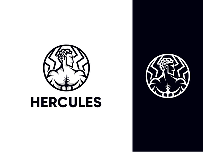 Hercules badge bold fun hercules hercules logo hero illustration masculine masculine logo modern muscular vectorart