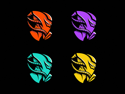 Biomorph 01 - Colors alien alienlogo biomechanical biomechaniclogo biomorph dynamic esports esportslogo futur futurdesign futurism logodesign logos mascot mascotdesign mascotlogo newlogo newmascot videogame