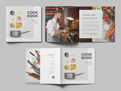 Cookbook Template branding cookbook layout design