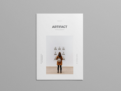 Artifact Template branding brochure indesign layout design photography template typography