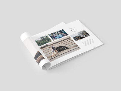 Page Layout For Photobook branding brochure design indesign layout design photography template typography