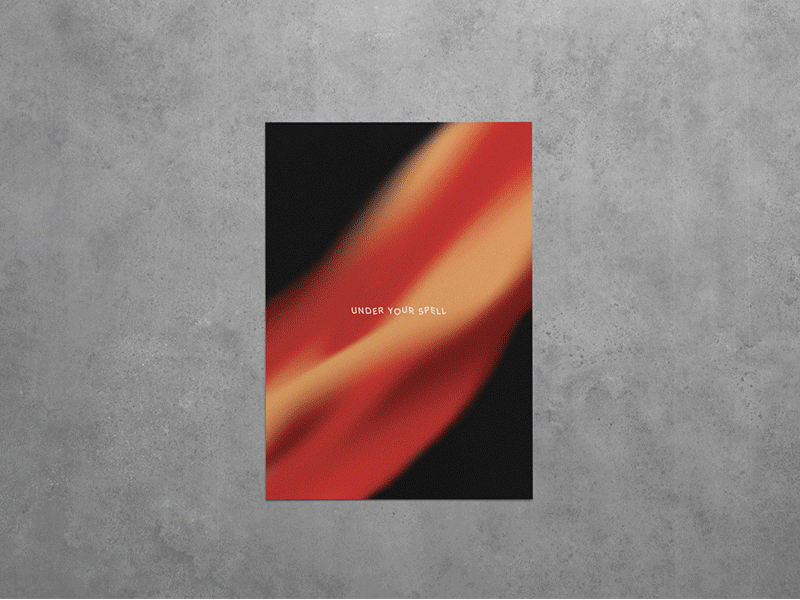 Abstract Gradient Posters - Love + Feeling abstract design gradient illustration minimal poster typography