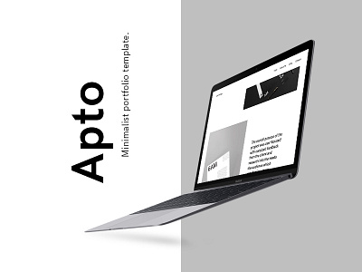 Apto - Minimalist Portfolio Template - D&AD 2017 New Blood dad designer interaction minimal portfolio ui animation ui design ux design web design