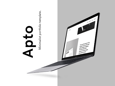 Apto - Minimalist Portfolio Template - D&AD 2017 New Blood