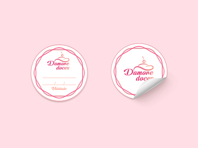 D'amore Doces adesivo brand brand design brand identity branding branding design design art designer doceria logo logo design logodesign logos logotype typography vector
