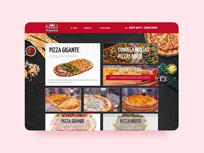 Pizzaria Imperial desenvolvimento design art designer interface site site design ui uidesign user experience user experience ux ux uxdesign web web design webdesign website website design