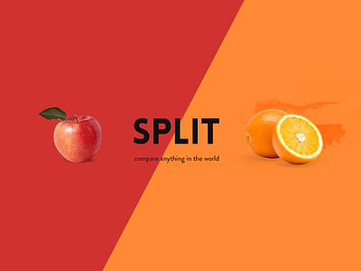 Split compare design graphic split ui ux