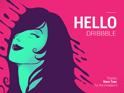 Hello Dribbble! firstshot illustration