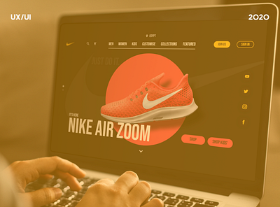 Nike Landing Page Redesign graphicdesign nike sport uiuxdesign webdesign