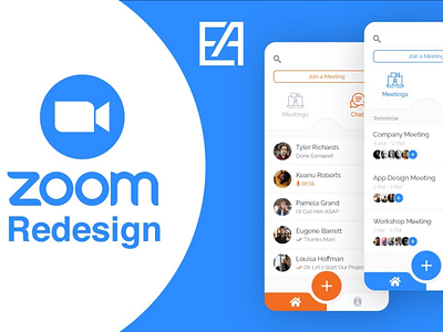 Zoom App Redesign | إعادة تصميم ابليكيشن زووم adobe illustrator adobe photoshop adobe xd app design art design graphicdesign redesign social web wireframing