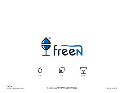 Freen Logo Design adobe illustrator blue branding design graphic graphicdesign illustration logo