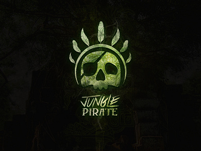 Jungle Pirate eye patch head dress jungle ocean pirate vines
