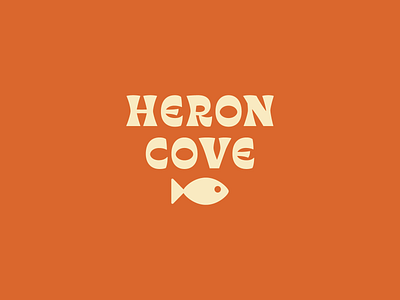 Heron Cove T-shirt Front Pocket design fish illustration logo typogaphy