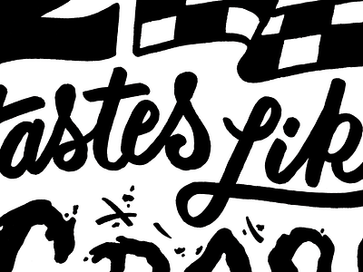 "Tastes Like Grass" Crop handdrawntype handlettering illustration lettering