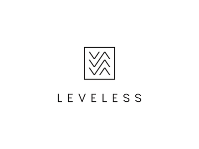 Leveless Logo brand branding identity linear logo posthardcore